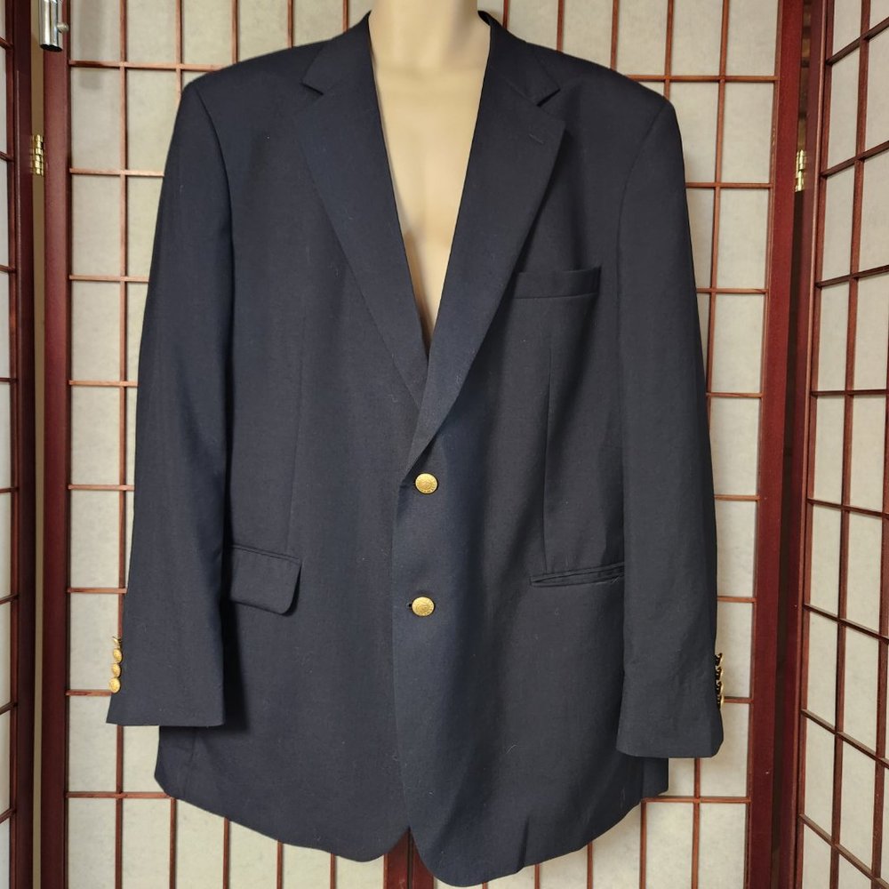 346 Brooks Brothers Blue Sport Coat Size 46L